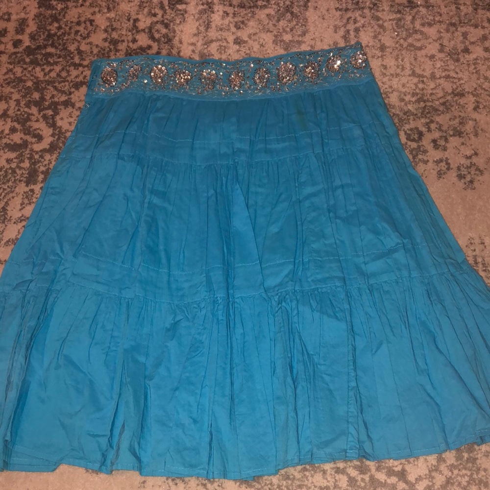 BCBG flowy skirt with sequin and jewel details